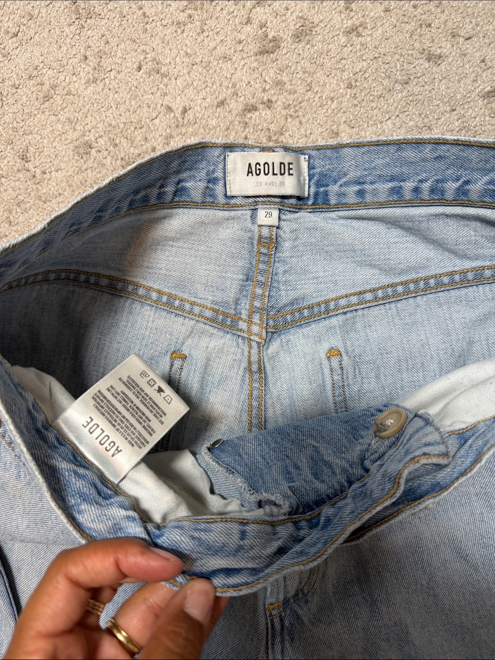 AGOLDE Criss Cross Upsized Jean Size 29 - Picture 5 of 7